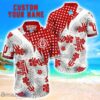 Indiana Hoosiers Star Tropical Flower 3D Printed Hawaiian Shirt Personalized Name
