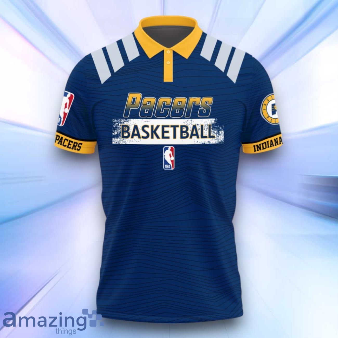 Indiana Pacers Style NBA Playoffs 3D Design Basketball 2024 Polo Shirt image Indiana Pacers Style NBA Playoffs 3D Design Basketball 2024 Polo Shirt Product Photo 2