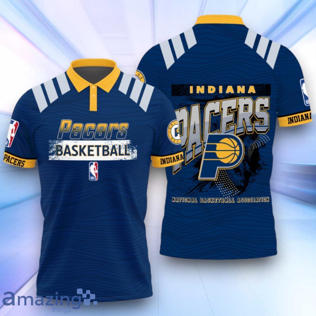 Indiana Pacers Style NBA Playoffs 3D Design Basketball 2024 Polo Shirt image Indiana Pacers Style NBA Playoffs 3D Design Basketball 2024 Polo Shirt Product Photo 1