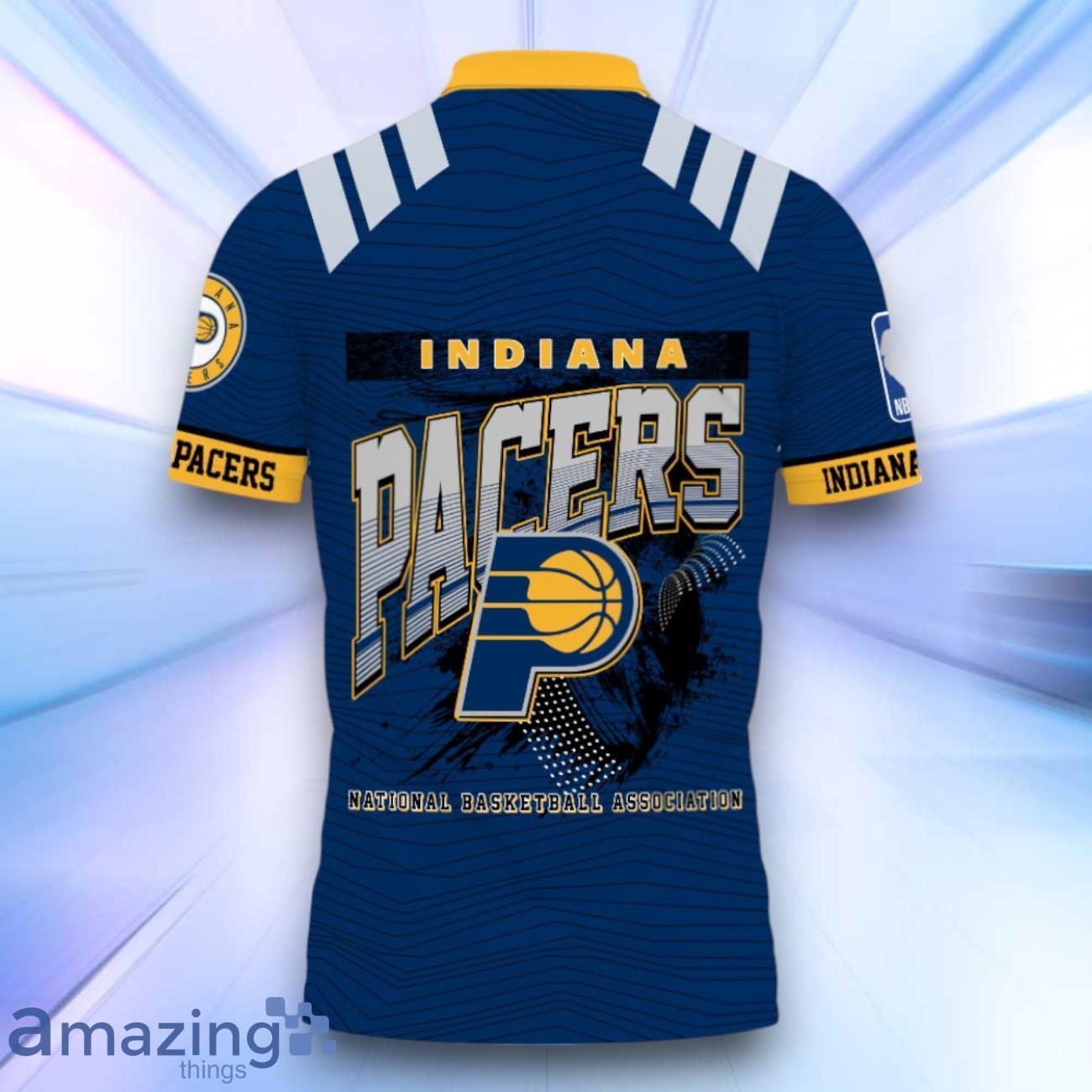Indiana Pacers Style NBA Playoffs 3D Design Basketball 2024 Polo Shirt image Indiana Pacers Style NBA Playoffs 3D Design Basketball 2024 Polo Shirt Product Photo 3