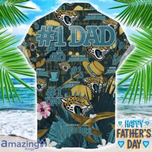 Jacksonville Jaguars Coffee Hat and Logo Pattern Hawaiian Shirt Father’s Day Gift NFL Team Product Photo 2