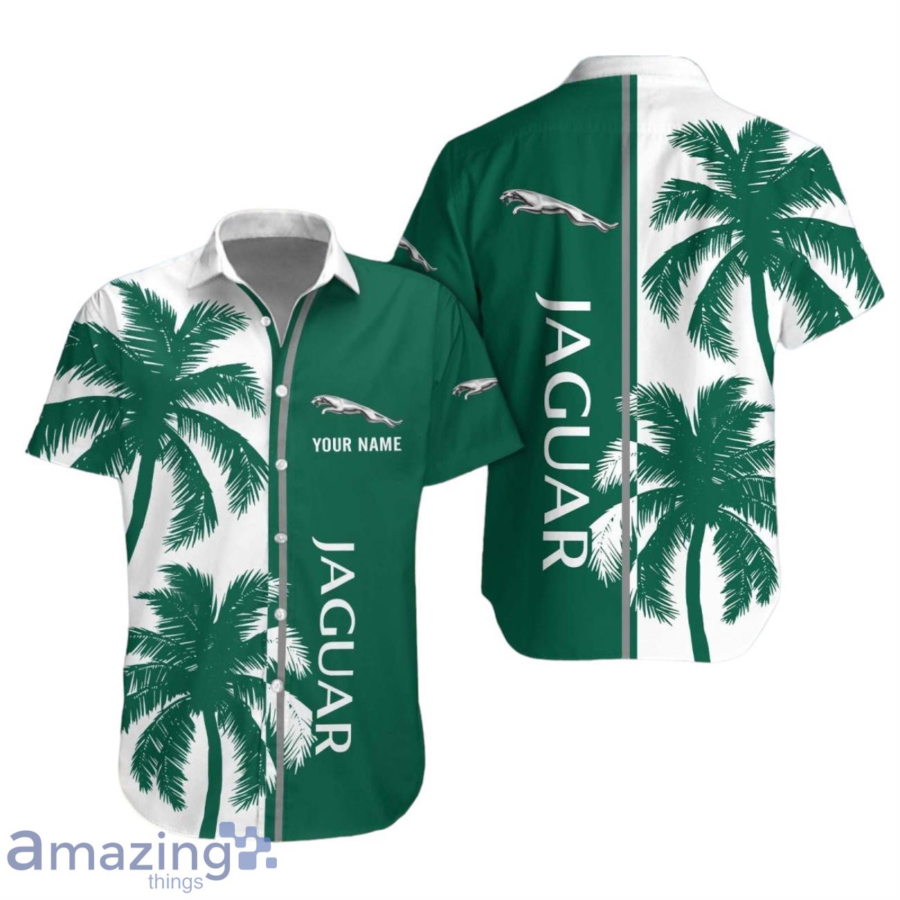 Jaguar Cars Combo Hawaiian Shirt & Short Summer Beach For Fans image Jaguar Cars Combo Hawaiian Shirt & Short Summer Beach For Fans Product Photo 1