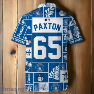 James Paxton Los Angeles Dodgers MLB Square Hawaiian Shirt And Short Product Photo 4
