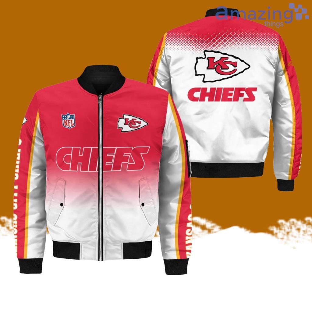Kansas City Chiefs AOP Sleeve Pocket Bomber Jacket Hot Style 3D Printing image Kansas City Chiefs AOP Sleeve Pocket Bomber Jacket Hot Style 3D Printing Product Photo 1