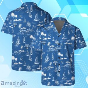 Kansas City Royals Team Logo Beach Vibes Pattern Hawaiian Shirt And Short Product Photo 1
