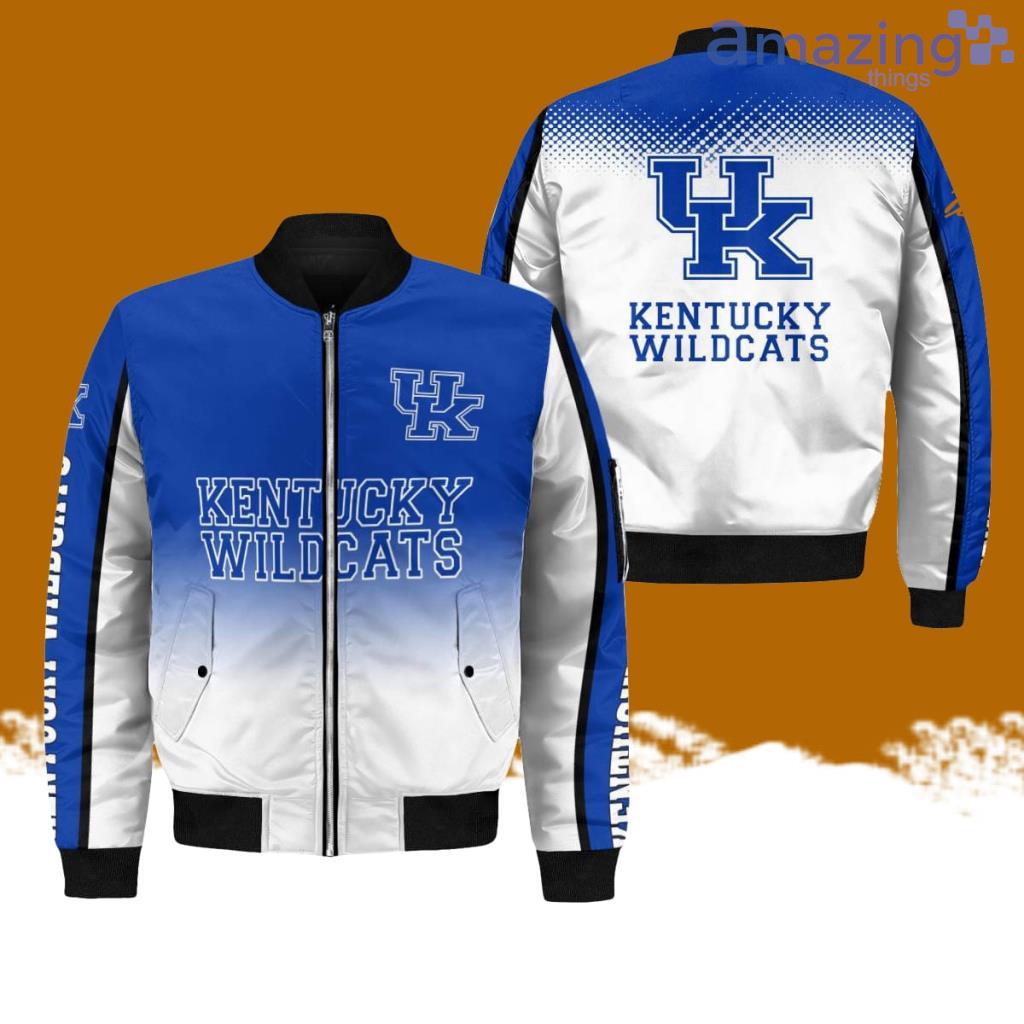 Kentucky Wildcats AOP Sleeve Pocket Bomber Jacket Hot Style 3D Printing image Kentucky Wildcats AOP Sleeve Pocket Bomber Jacket Hot Style 3D Printing Product Photo 1