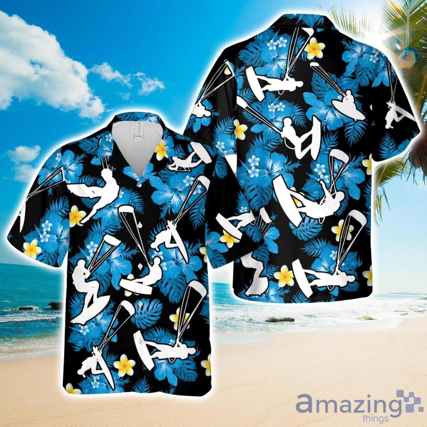 Kitesurfing 3D Full Printed Hawaiian Shirt Beach Gift Shirt image Kitesurfing 3D Full Printed Hawaiian Shirt Beach Gift Shirt Product Photo 1