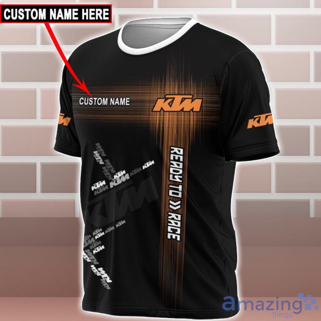 KTM Logo Custom Name 3D T Shirt Sweatshirt Hoodie Bomber Jacket image KTM Logo Custom Name 3D T-Shirt Sweatshirt Hoodie Bomber Jacket Product Photo 2