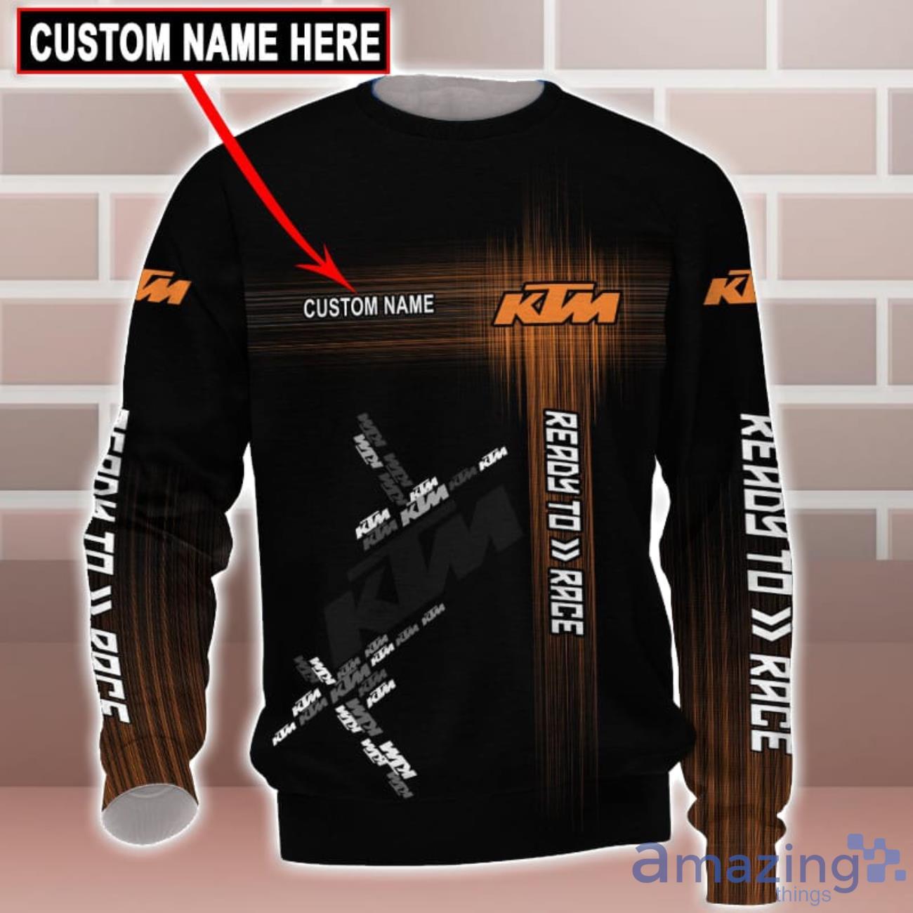 KTM Logo Custom Name 3D T Shirt Sweatshirt Hoodie Bomber Jacket image KTM Logo Custom Name 3D T-Shirt Sweatshirt Hoodie Bomber Jacket Product Photo 5