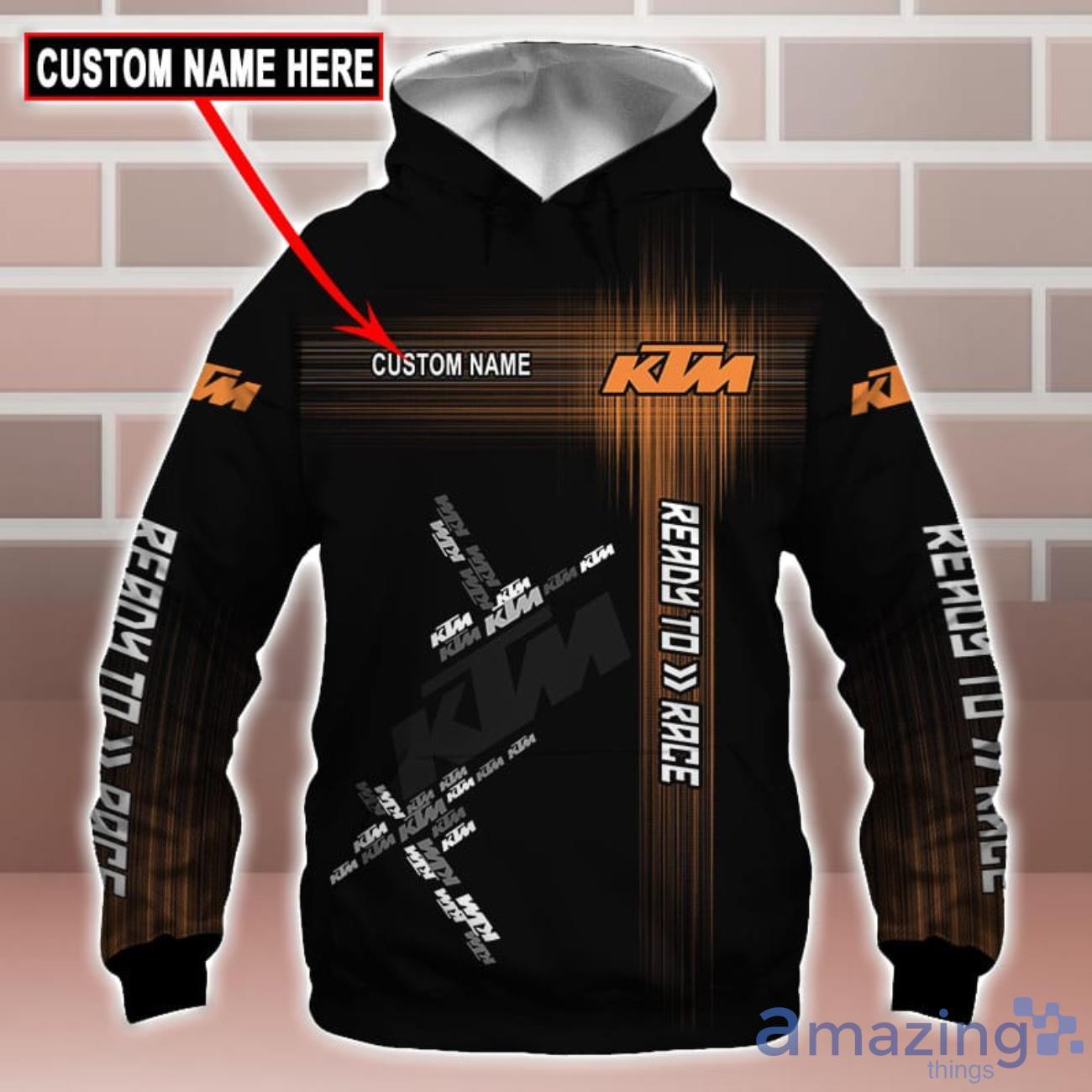 KTM Logo Custom Name 3D T Shirt Sweatshirt Hoodie Bomber Jacket image KTM Logo Custom Name 3D T-Shirt Sweatshirt Hoodie Bomber Jacket Product Photo 1
