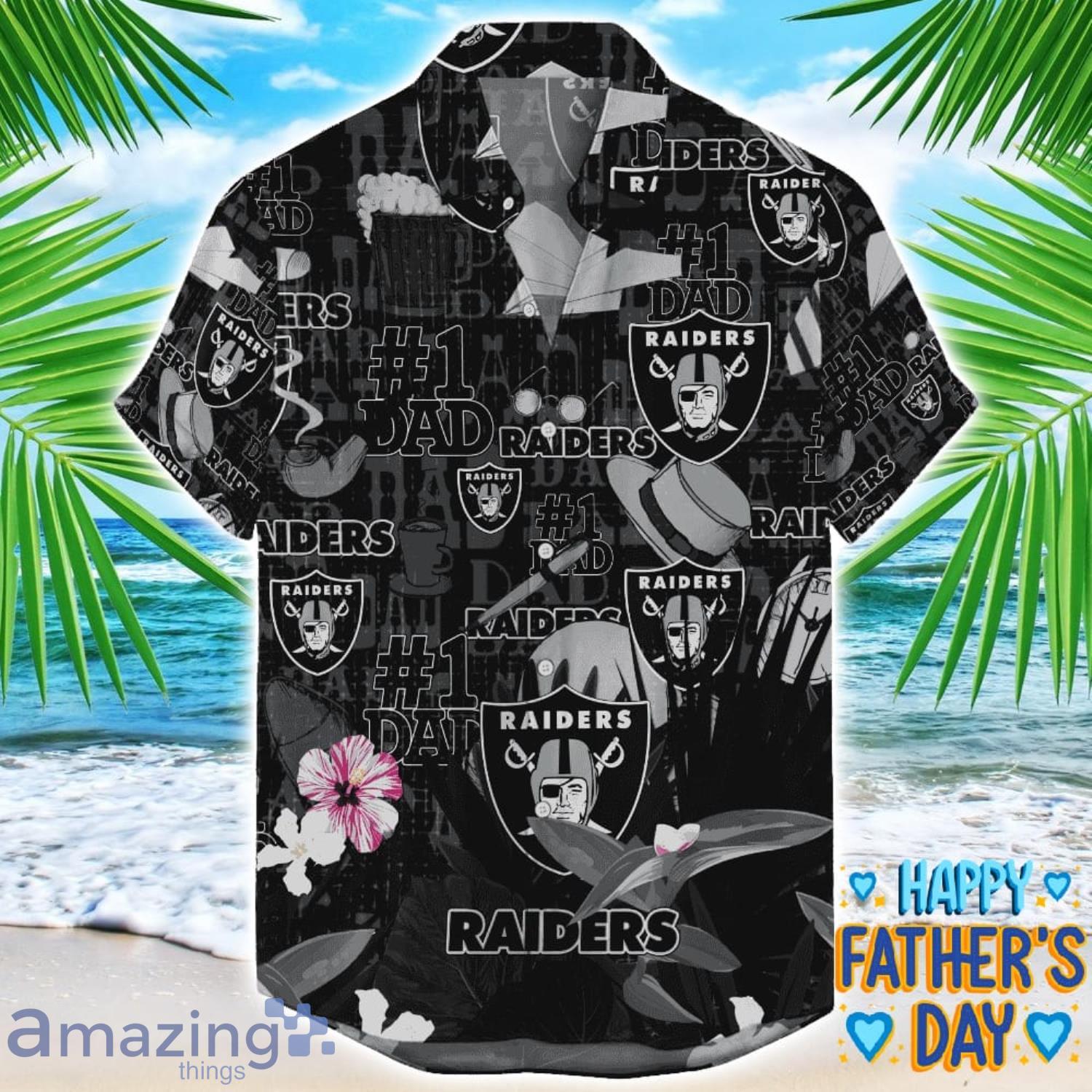 Las Vegas Raiders Coffee Hat and Logo Pattern Hawaiian Shirt Father’s Day Gift NFL Team image Las Vegas Raiders Coffee Hat and Logo Pattern Hawaiian Shirt Father’s Day Gift NFL Team Product Photo 1