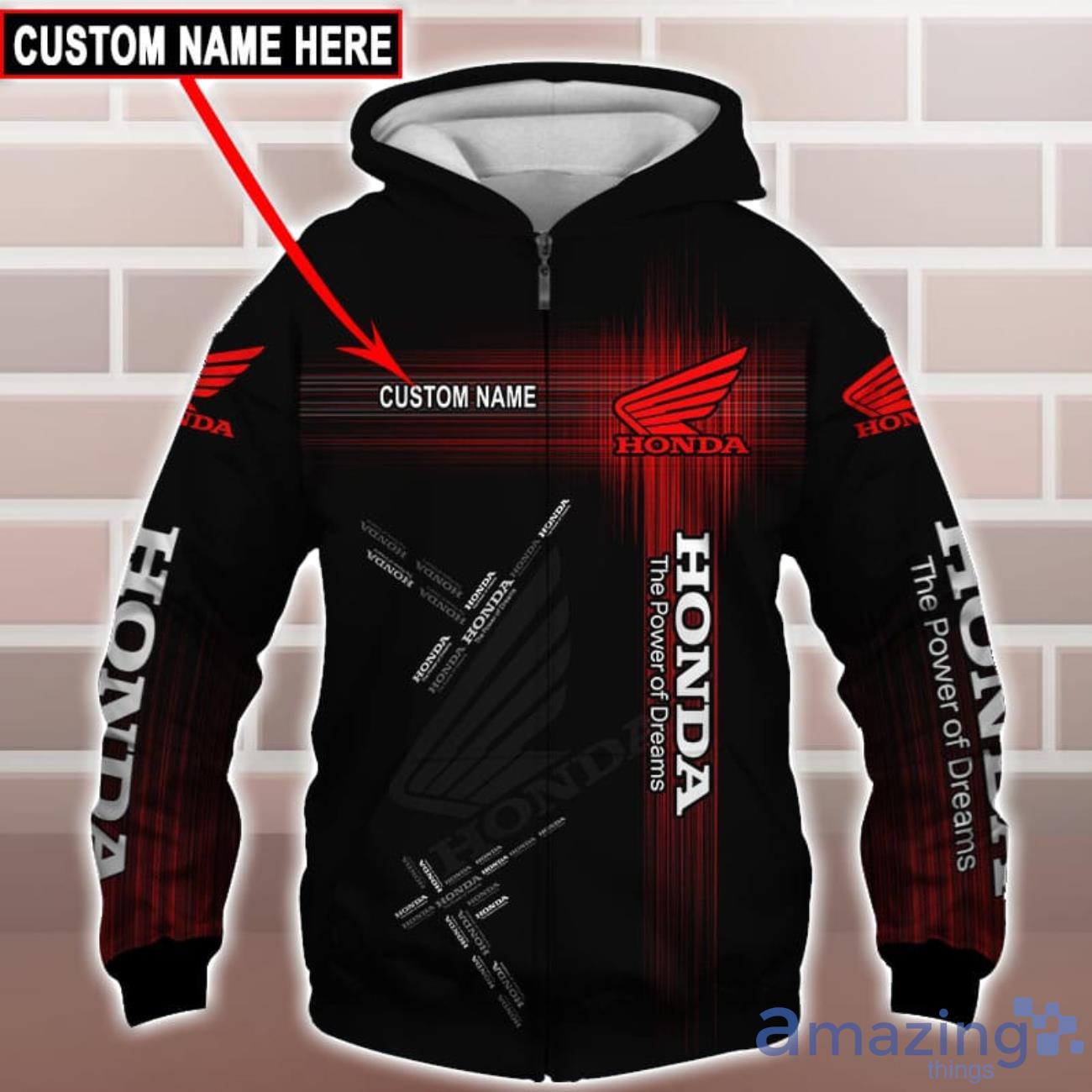Logo 2 Honda Logo Custom Name 3D T Shirt Sweatshirt Hoodie Bomber Jacket image Logo 2 Honda Logo Custom Name 3D T-Shirt Sweatshirt Hoodie Bomber Jacket Product Photo 4