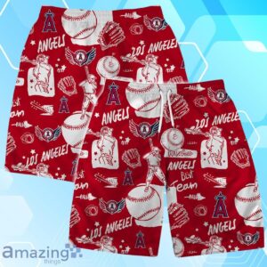 Los Angeles Angels MLB Logo Legend Team Hawaiian Shirt And Short Product Photo 1