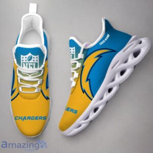 Los Angeles Chargers Custom Name Max Soul Shoes Trending Sneakers For Fans Product Photo 2