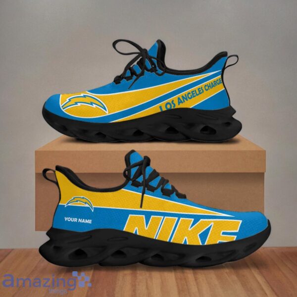 Los Angeles Chargers Custom Name NFL Max Soul Shoes Gift For Men Women Product Photo 1