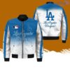 Los Angeles Dodgers AOP Sleeve Pocket Bomber Jacket Hot Style 3D Printing