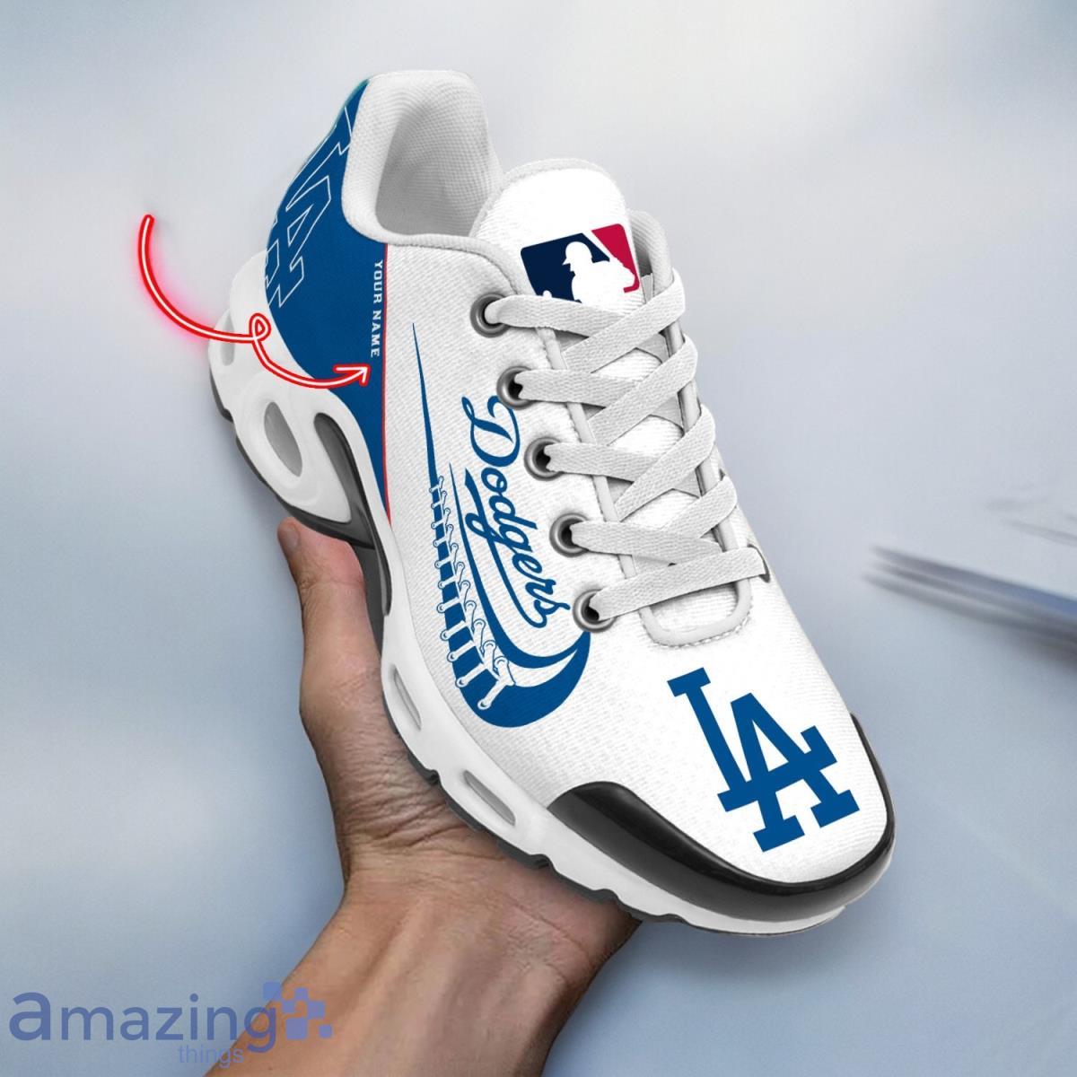 Los Angeles Dodgers MLB Air Cushion Sport Shoes Custom Name For Fans Trending Gift Shoes image Los Angeles Dodgers MLB Air Cushion Sport Shoes Custom Name For Fans Trending Gift Shoes Product Photo 1