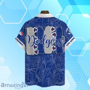 Los Angeles Dodgers MLB Brocade Motifs Summer Hawaiian Shirt And Short Product Photo 3