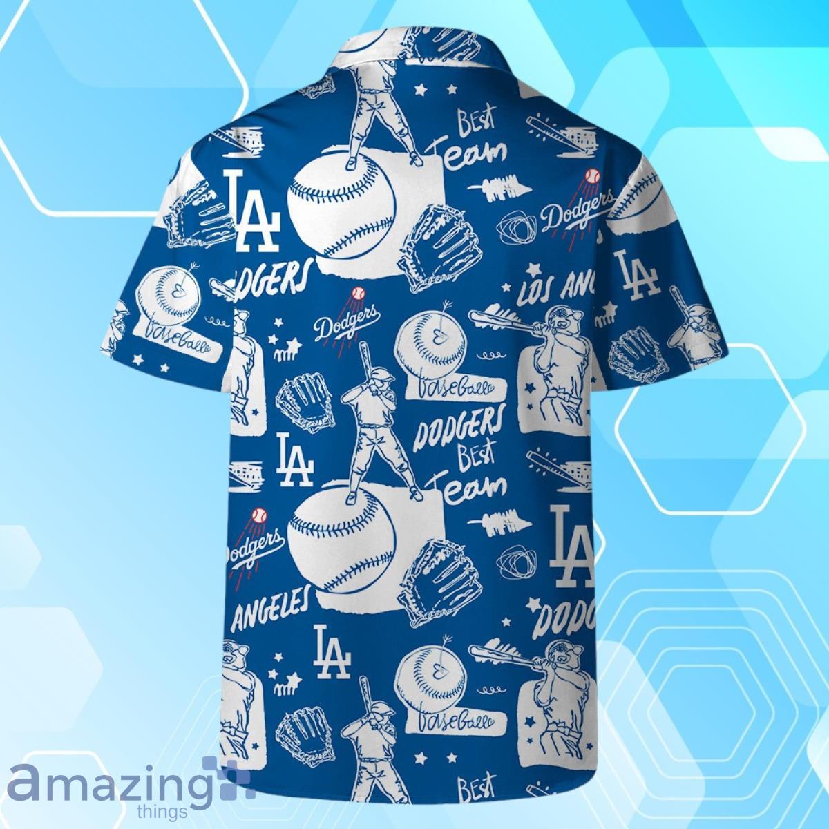Los Angeles Dodgers MLB Logo Legend Team Hawaiian Shirt And Short image Los Angeles Dodgers MLB Logo Legend Team Hawaiian Shirt And Short Product Photo 4