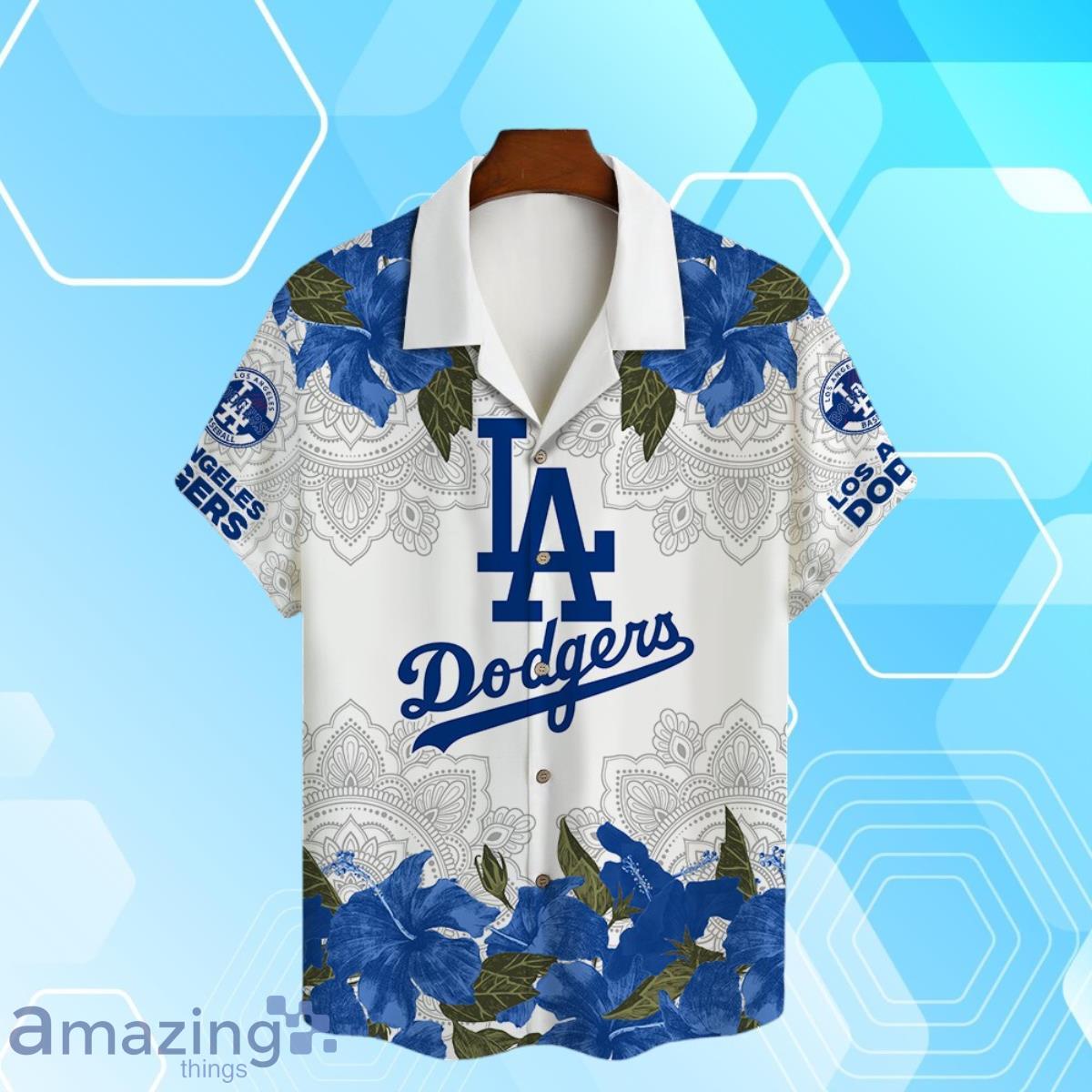 Los Angeles Dodgers MLB Summer Tropical Hawaiian Shirt And Short image Los Angeles Dodgers MLB Summer Tropical Hawaiian Shirt And Short Product Photo 2