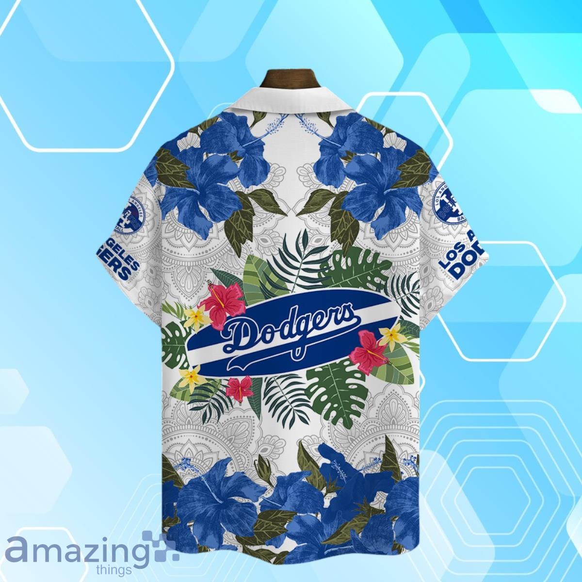 Los Angeles Dodgers MLB Summer Tropical Hawaiian Shirt And Short image Los Angeles Dodgers MLB Summer Tropical Hawaiian Shirt And Short Product Photo 3