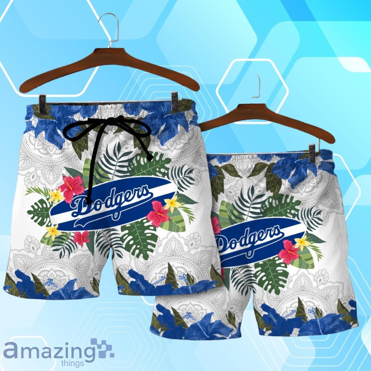 Los Angeles Dodgers MLB Summer Tropical Hawaiian Shirt And Short image Los Angeles Dodgers MLB Summer Tropical Hawaiian Shirt And Short Product Photo 4