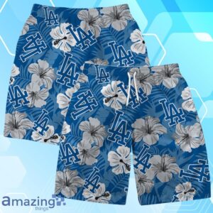 Los Angeles Dodgers MLB Team Logo Hawaiian Shirt And Short Vintage Pattern Product Photo 4
