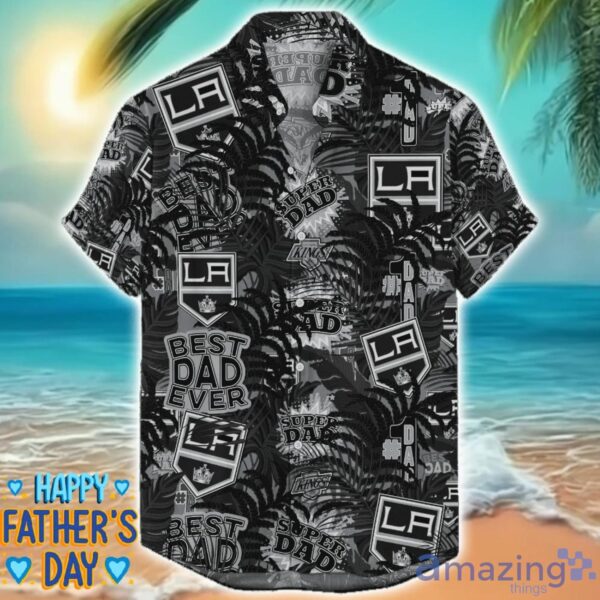 Los Angeles Kings 3D Hawaiian Shirt Best Dad Ever Father’s Day Gift NHL Fans Special Gift Product Photo 1