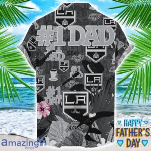 Los Angeles Kings Coffee Hat and Logo Pattern Hawaiian Shirt Father’s Day Gift NHL Team image Los Angeles Kings Coffee Hat and Logo Pattern Hawaiian Shirt Father’s Day Gift NHL Team Product Photo 2