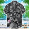 Los Angeles Kings Coffee Hat and Logo Pattern Hawaiian Shirt Father’s Day Gift NHL Team