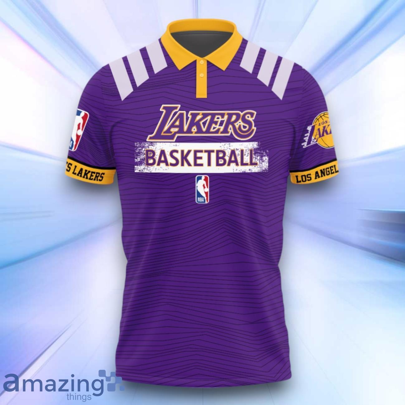 Los Angeles Lakers Style NBA Playoffs 3D Design Basketball 2024 Polo Shirt image Los Angeles Lakers Style NBA Playoffs 3D Design Basketball 2024 Polo Shirt Product Photo 2