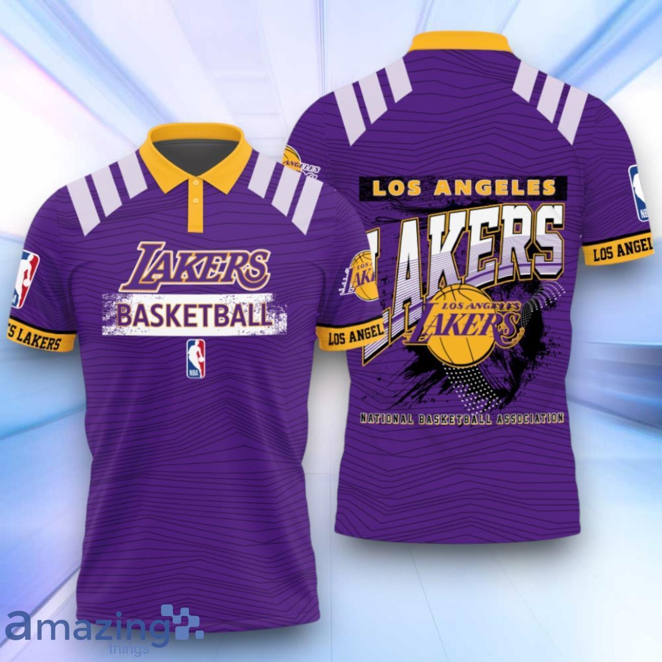 Los Angeles Lakers Style NBA Playoffs 3D Design Basketball 2024 Polo Shirt image Los Angeles Lakers Style NBA Playoffs 3D Design Basketball 2024 Polo Shirt Product Photo 1