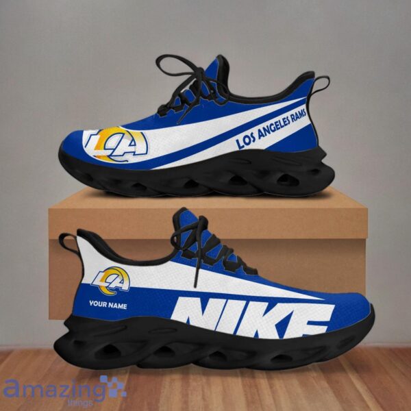 Los Angeles Rams Custom Name NFL Max Soul Shoes Gift For Men Women Product Photo 1