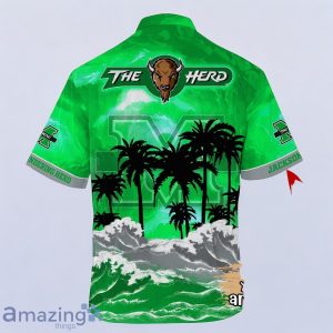 Marshall Thundering Herd NCAA Best Hawaiian Shirt For Men Women Custom Name image Marshall Thundering Herd NCAA Best Hawaiian Shirt For Men Women Custom Name Product Photo 3
