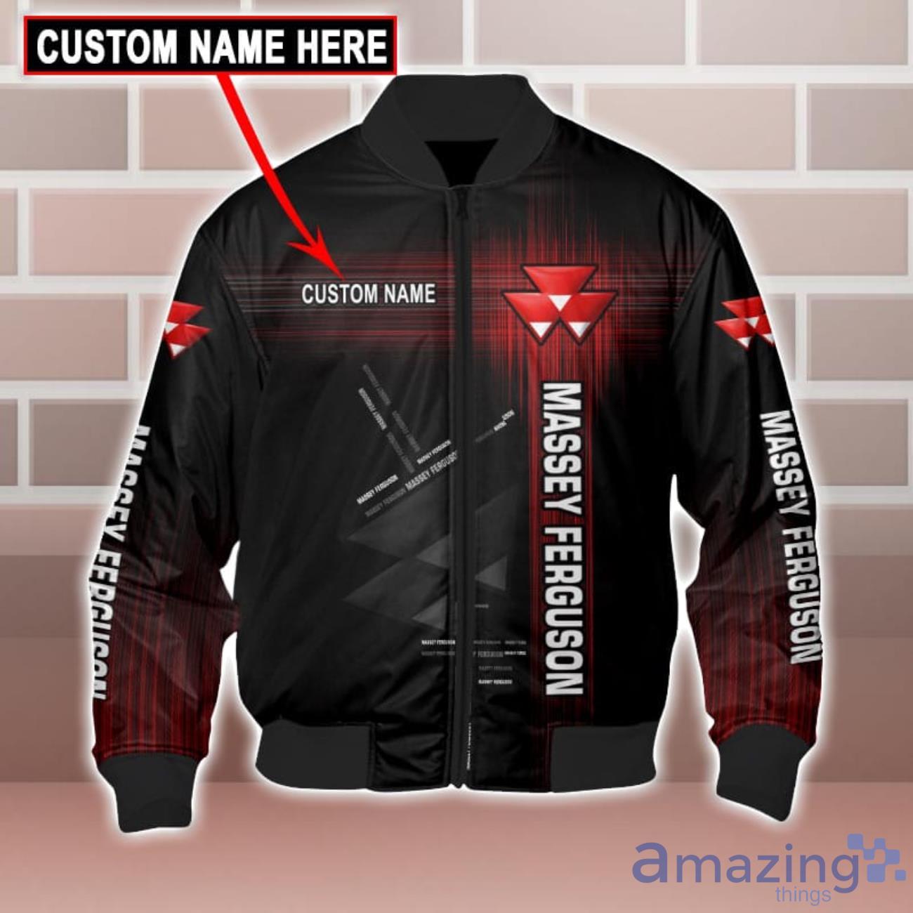 Massey Ferguson Logo Custom Name 3D T Shirt Sweatshirt Hoodie Bomber Jacket image Massey Ferguson Logo Custom Name 3D T-Shirt Sweatshirt Hoodie Bomber Jacket Product Photo 5