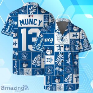 Max Muncy Los Angeles Dodgers MLB Square Hawaiian Shirt And Short Product Photo 2