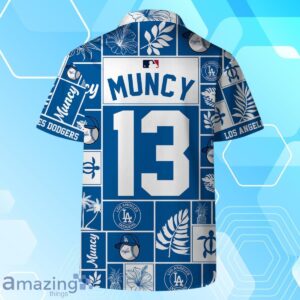 Max Muncy Los Angeles Dodgers MLB Square Hawaiian Shirt And Short Product Photo 4