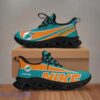 Miami Dolphins Custom Name NFL Max Soul Shoes Gift For Men Women