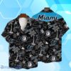 Miami Marlins MLB Team Logo Beachscape Design Hawaiian Shirt And Short