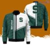 Michigan State Spartans All-Over-Print Bomber Jacket Hot Style 3D Printing