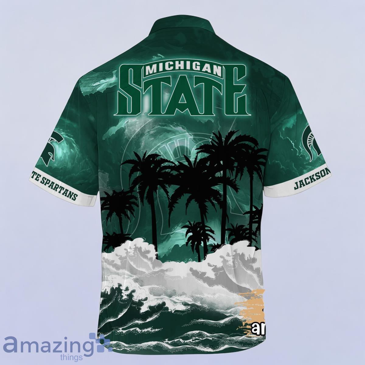 Michigan State Spartans NCAA Best Hawaiian Shirt For Men Women Custom Name image Michigan State Spartans NCAA Best Hawaiian Shirt For Men Women Custom Name Product Photo 3