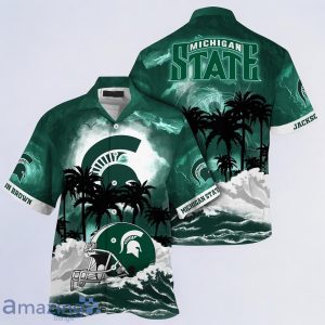 Michigan State Spartans NCAA Best Hawaiian Shirt For Men Women Custom Name Product Photo 1