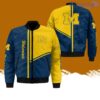 Michigan Wolverines All-Over-Print Bomber Jacket Hot Style 3D Printing