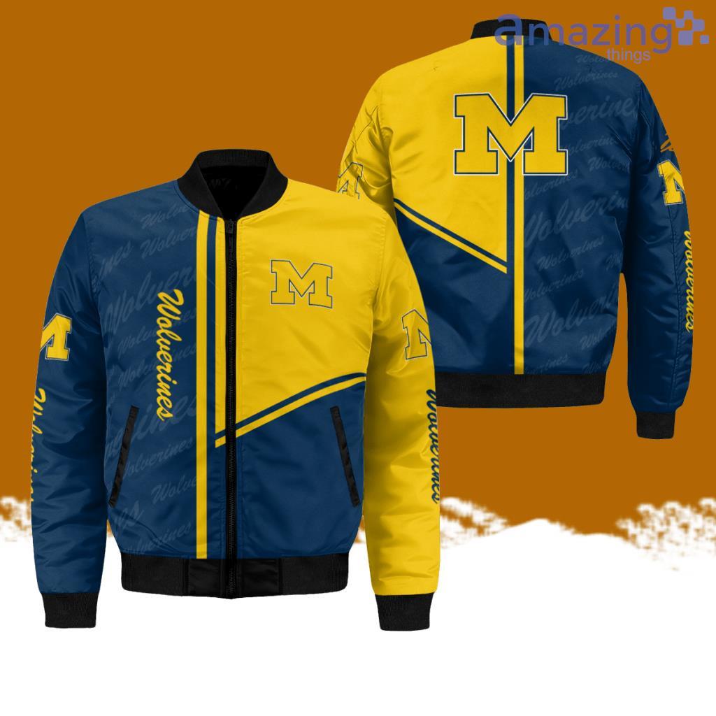 Michigan Wolverines All Over Print Bomber Jacket Hot Style 3D Printing image Michigan Wolverines All-Over-Print Bomber Jacket Hot Style 3D Printing Product Photo 1
