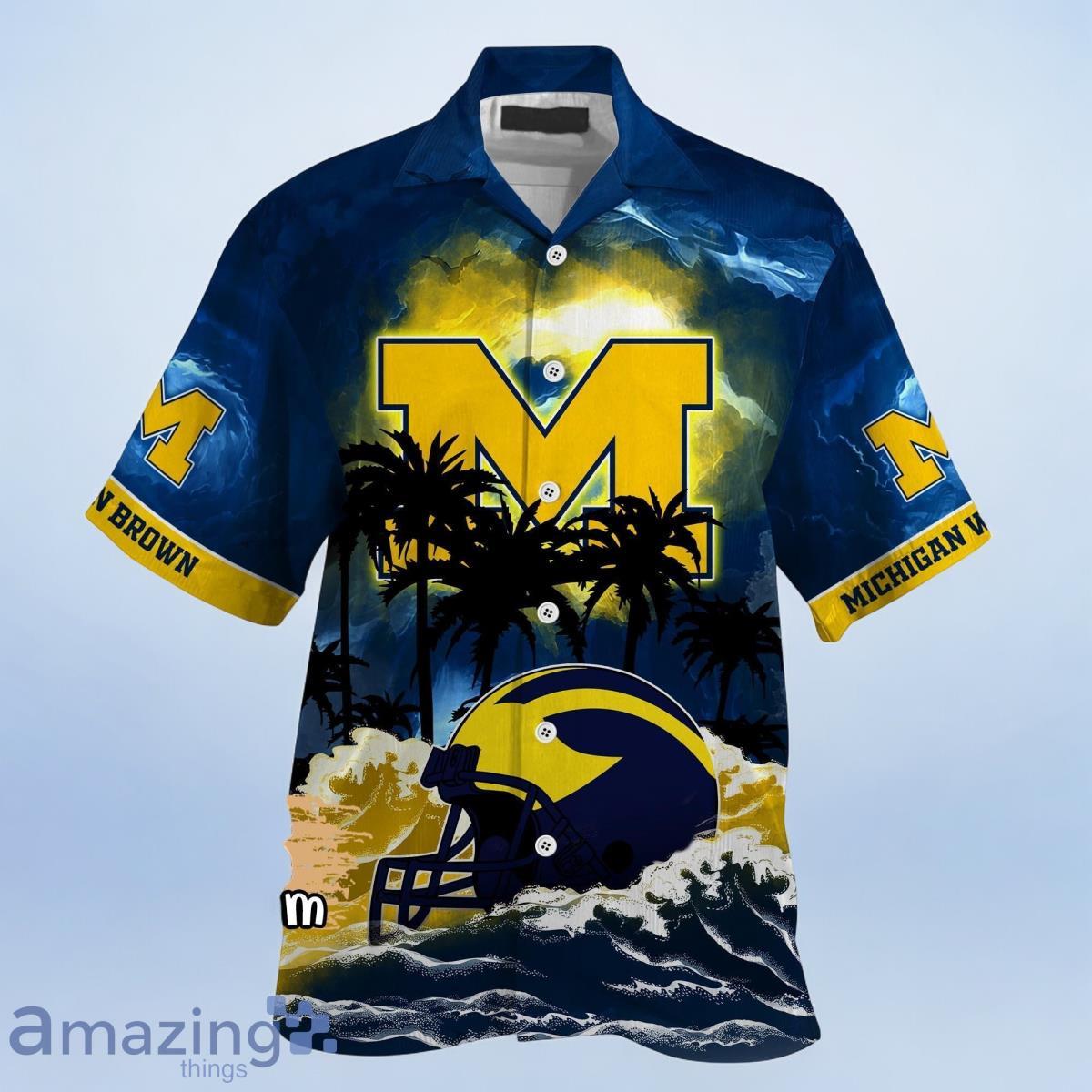 Michigan Wolverines NCAA Best Hawaiian Shirt For Men Women Custom Name image Michigan Wolverines NCAA Best Hawaiian Shirt For Men Women Custom Name Product Photo 2