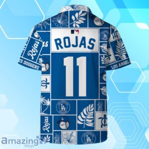 Miguel Rojas Los Angeles Dodgers MLB Square Hawaiian Shirt And Short image Miguel Rojas Los Angeles Dodgers MLB Square Hawaiian Shirt And Short Product Photo 4