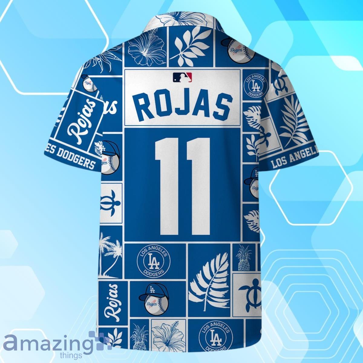 Miguel Rojas Los Angeles Dodgers MLB Square Hawaiian Shirt And Short image Miguel Rojas Los Angeles Dodgers MLB Square Hawaiian Shirt And Short Product Photo 4
