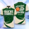 Milwaukee Bucks Style NBA Playoffs New Design Basketball 2024 Polo Shirt For Fan