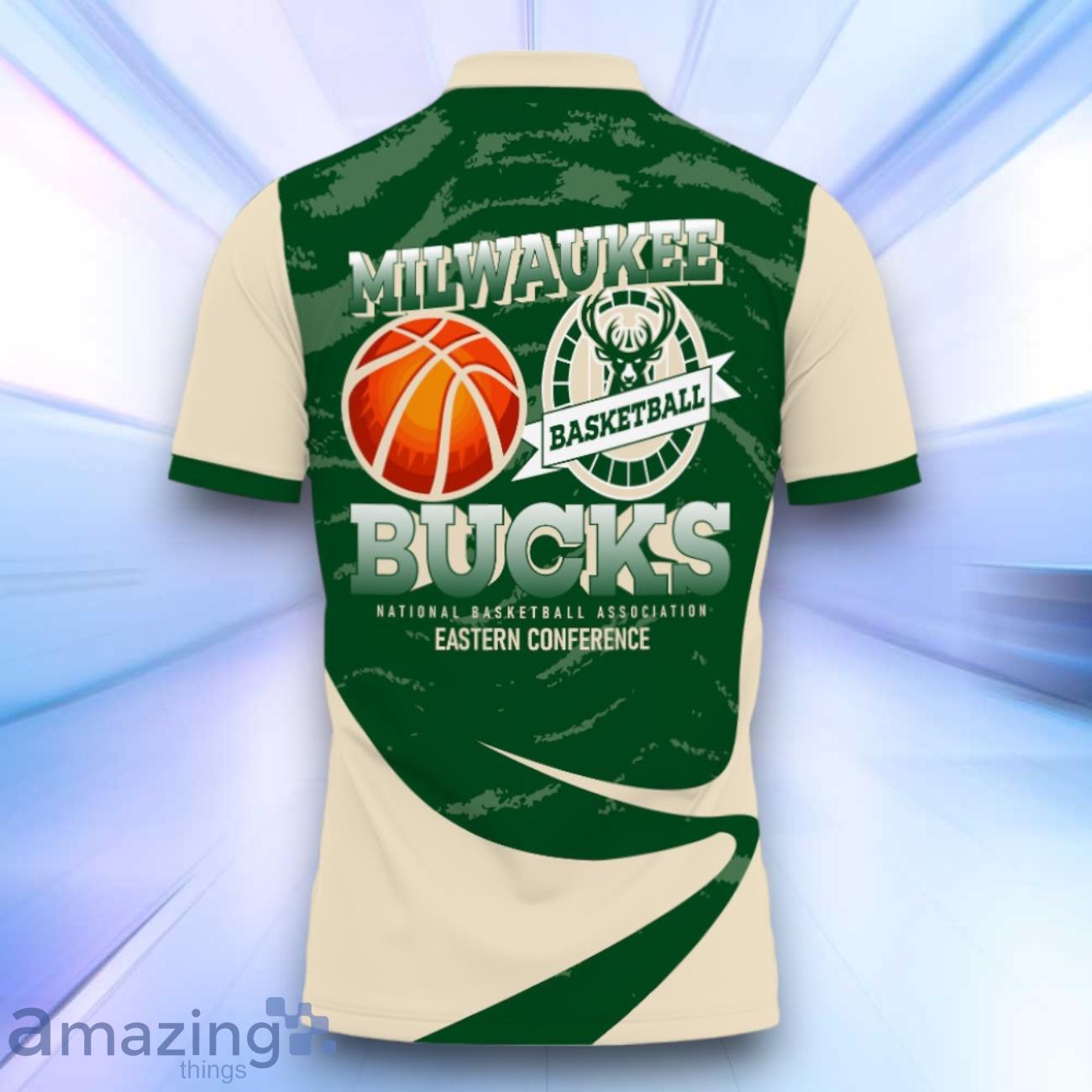 Milwaukee Bucks Style NBA Playoffs New Design Basketball 2024 Polo Shirt For Fan image Milwaukee Bucks Style NBA Playoffs New Design Basketball 2024 Polo Shirt For Fan Product Photo 3