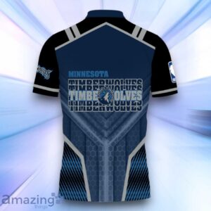 Minnesota Timberwolves National Basketball Association 2024 3D Polo Shirt Basketball Pattern Product Photo 3